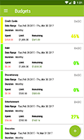 Android App - Budgets / Spending Limits