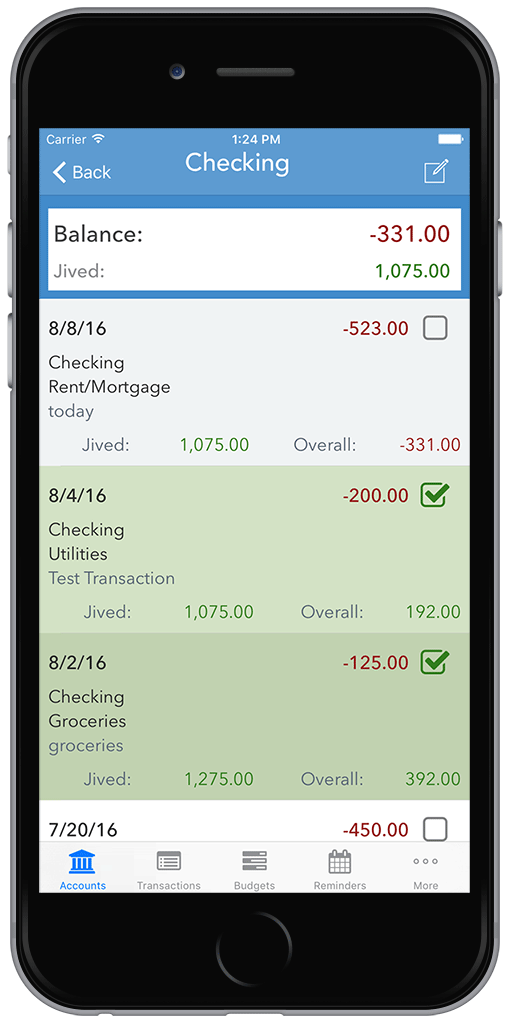 online checkbook register and money management online checkbook register app
