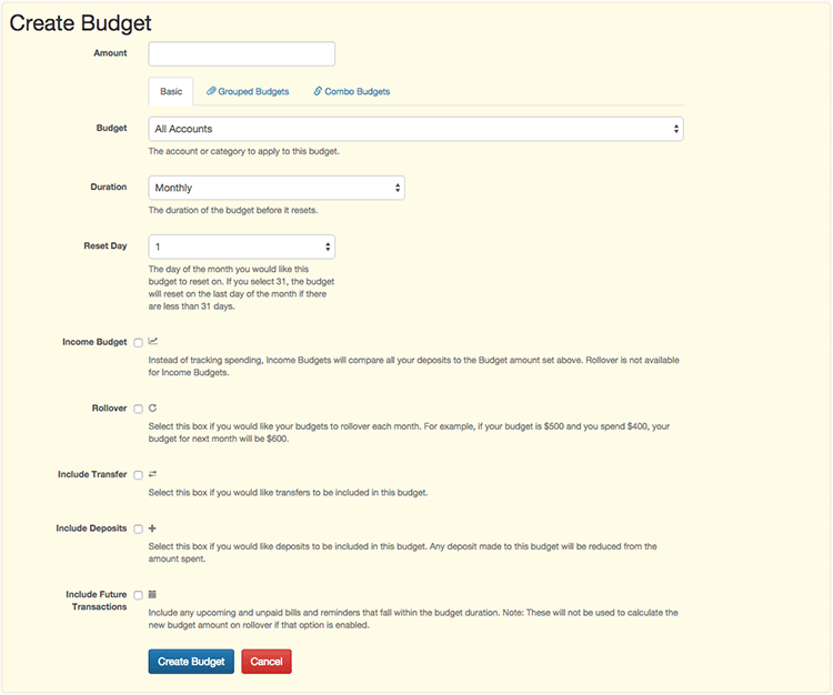 Budget Calculator - Add a Budget