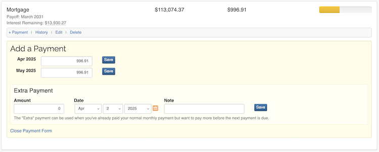 Debt Snowball Calculator - Payments