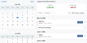 Recurring Transactions - Calendar